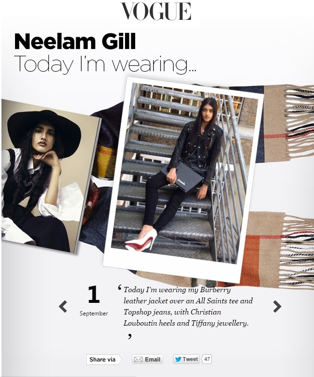 Neelam - Today I'm Wearing Vogue