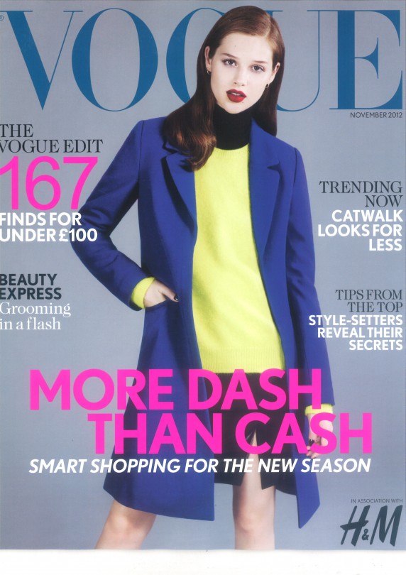 Anais Pouliot ¦¦ Vogue UK November supplement cover – Models 1 Blog