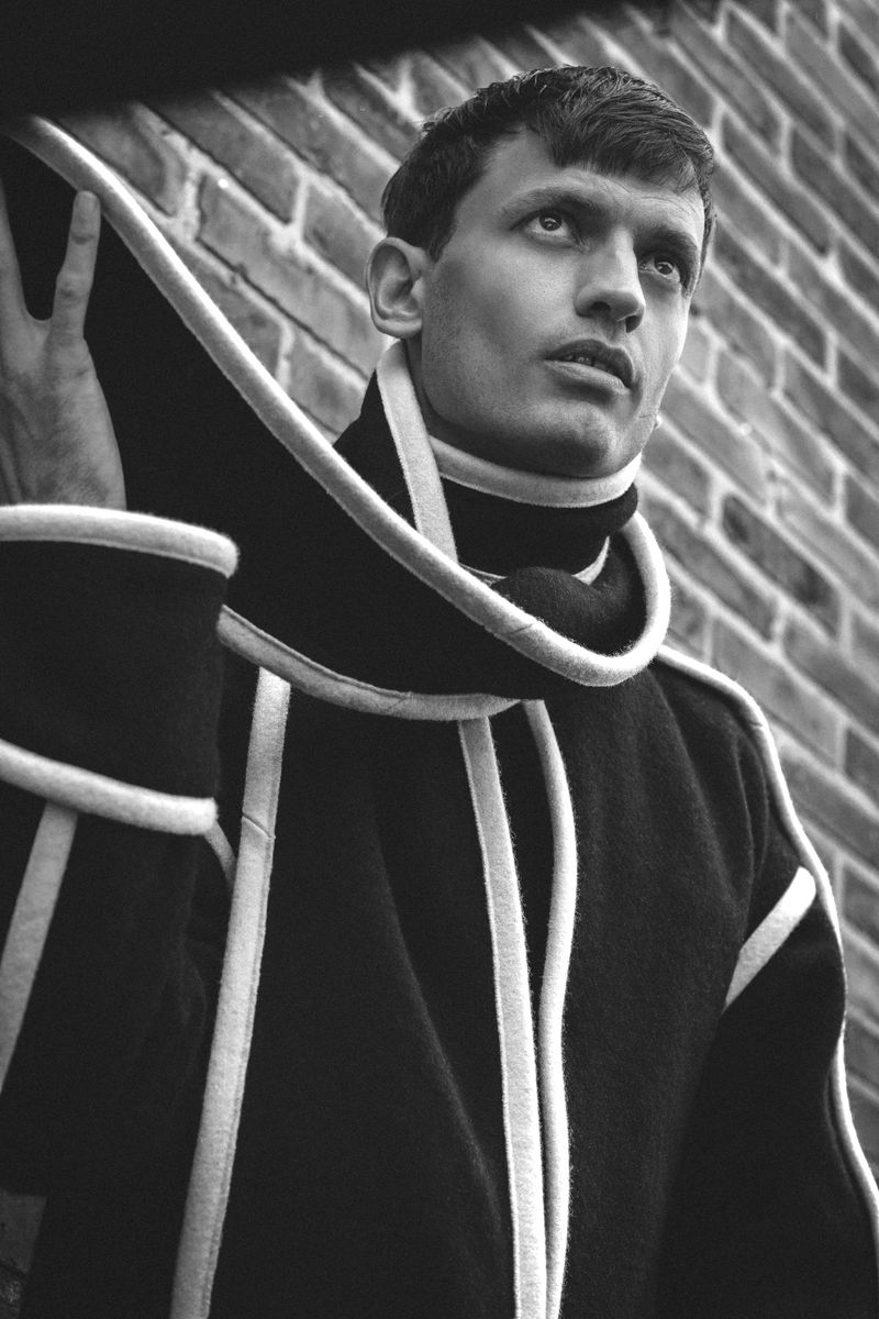 Male Model Eddie Klint poses for Icon Italy November 2020