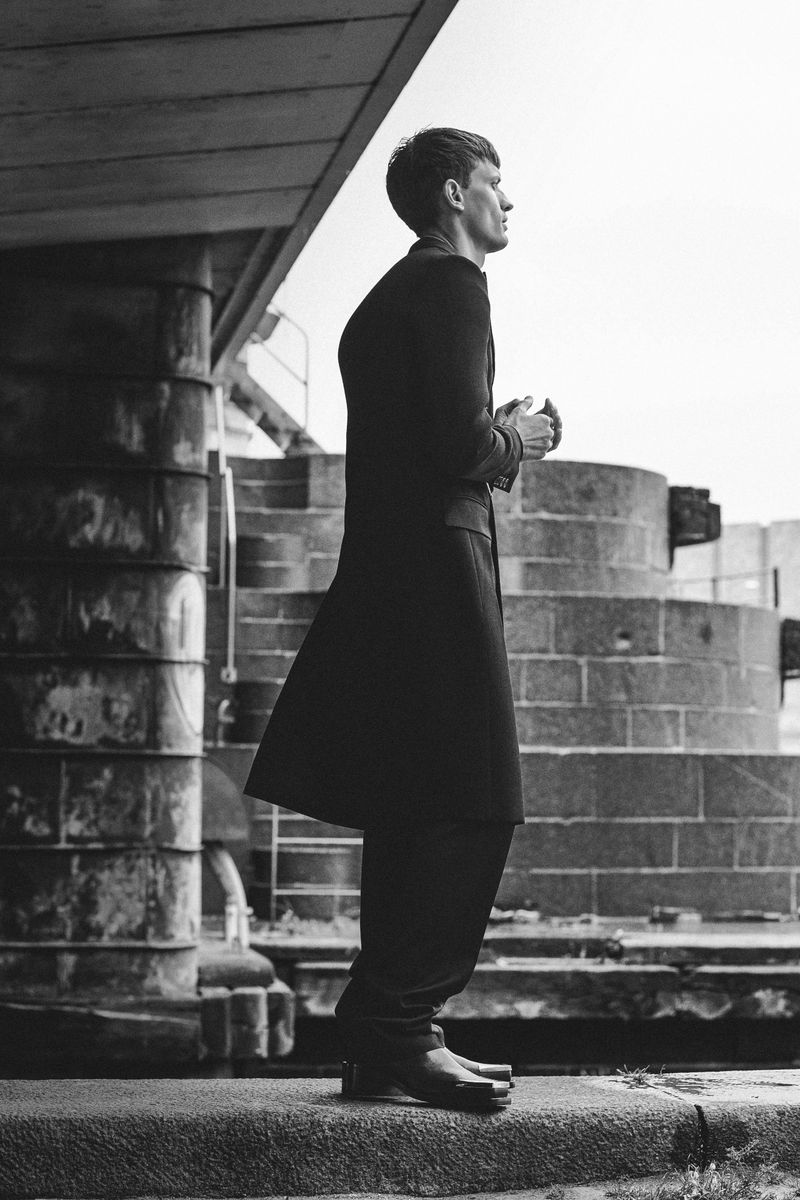 Male Model Eddie Klint poses for Icon Italy November 2020